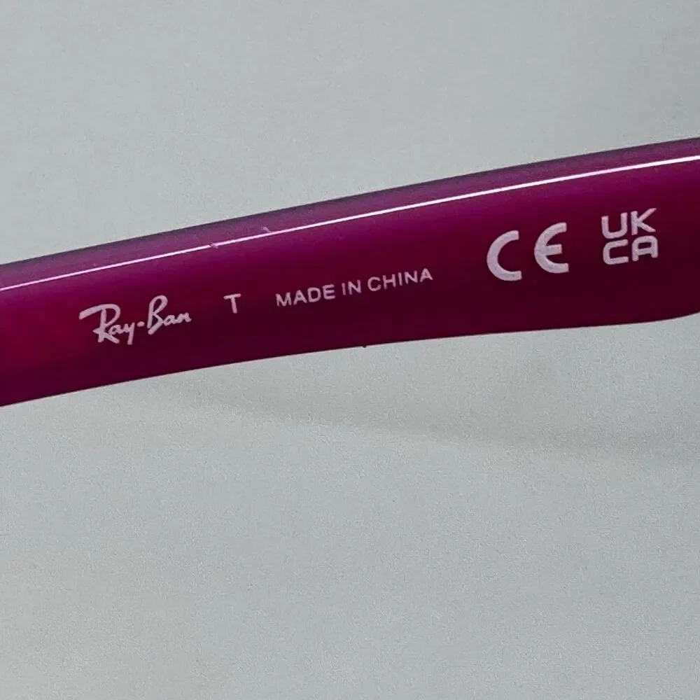 Ray-Ban RB1531 3702 Black Violet Kids Eyeglass Frames 46-16-125 Authentic